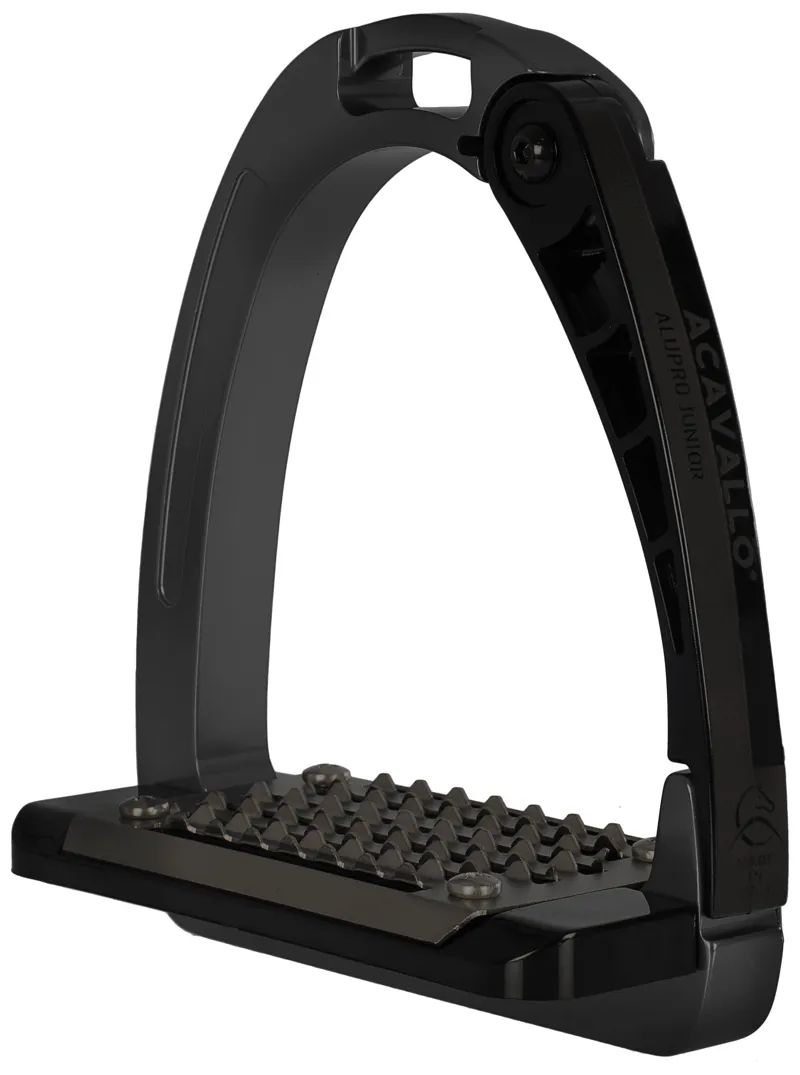 Acavallo Arena AluPro Junior Stirrups in Charcoal